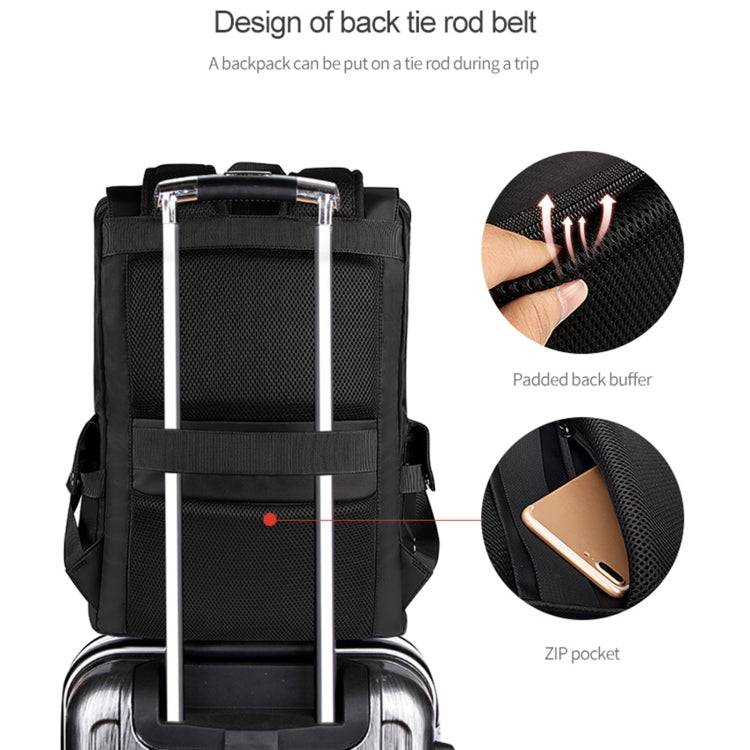 SJ02 Mochila universal para portátil de gran capacidad de 13-15,6 pulgadas con puerto de carga USB