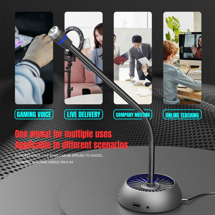 Micrófono de reducción de ruido de matriz antiinterferencias USB HXSJ F15