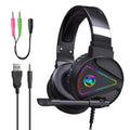 HXSJ F16 3.5mm + puerto USB RGB Light Auriculares estéreo para juegos con micrófono
