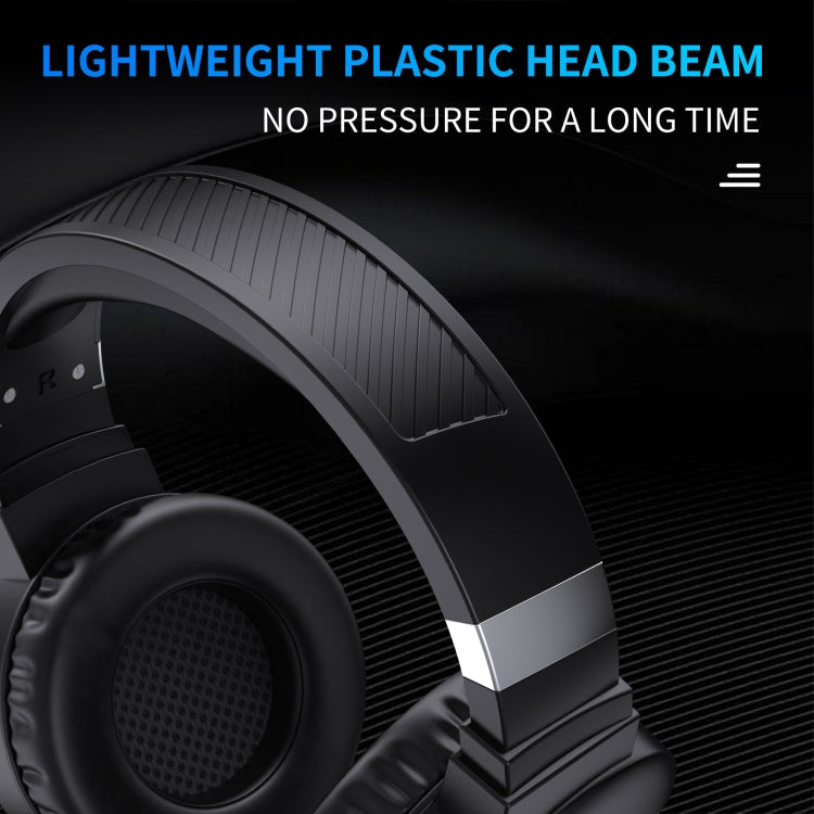 HXSJ F16 3.5mm + puerto USB RGB Light Auriculares estéreo para juegos con micrófono