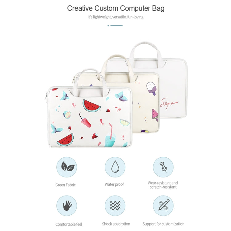 ST01KT Bolsa ligera para portátil con estampado de PU, 13.3 inch, 14.1-15.4 inch