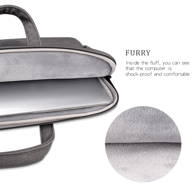 ST06SDJ Bolsa para computadora portátil de negocios de PU esmerilado con correa para el hombro desmontable, 13.3 inch, 14.1-15.4 inch, 15.6 inch