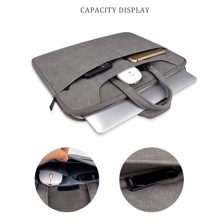 ST06SDJ Bolsa para computadora portátil de negocios de PU esmerilado con correa para el hombro desmontable, 13.3 inch, 14.1-15.4 inch, 15.6 inch