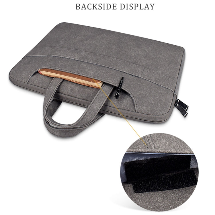 ST06SDJ Bolsa para computadora portátil de negocios de PU esmerilado con correa para el hombro desmontable, 13.3 inch, 14.1-15.4 inch, 15.6 inch