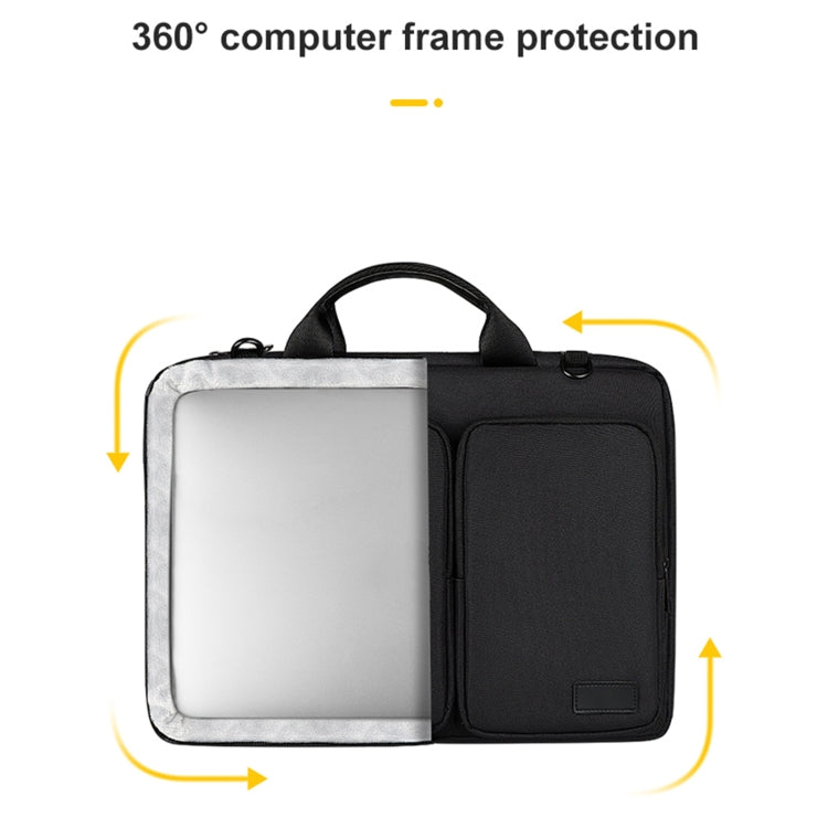 Bolsa para portátil ST11 de poliéster engrosado con correa de hombro desmontable, 13.3 inch (with Strap), 14.1-15.4 inch (with Strap), 15.6 inch (with Strap)