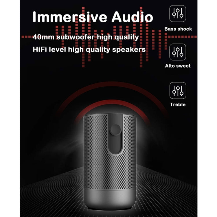A5 1920x1080P 200 ANSI multifunción portátil de cine en casa LED HD proyector Digital Altavoz Bluetooth, Android 7,1, 2G + 16GB, A5 US Plug