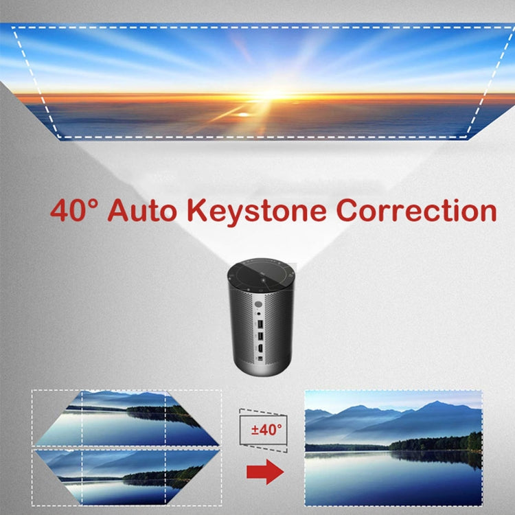 A5 1920x1080P 200 ANSI multifunción portátil de cine en casa LED HD proyector Digital Altavoz Bluetooth, Android 7,1, 2G + 16GB, A5 US Plug