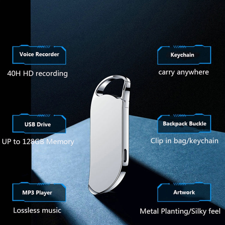 V11 Llavero portátil Grabadora de voz de pluma de grabación HD, 32GB, 64GB