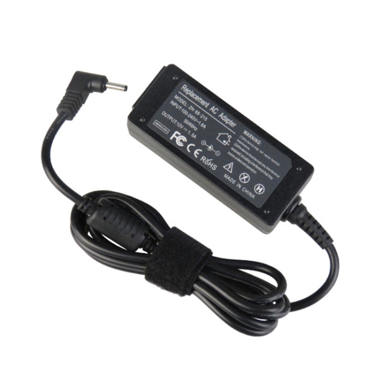 Adaptador de corriente ZH-65-215 de 12 V 1,5 A para computadora portátil Acer, longitud del cable: 1,5 m