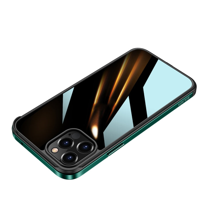 SULADA Marco de metal de aluminio de aviación a prueba de golpes + Nano Glass + Funda protectora de TPU, For iPhone 11, For iPhone 11 Pro, For iPhone 12 mini, For iPhone 12, For iPhone 12 Pro, For iPhone 12 Pro Max, For iPhone 11 Pro Max               ...