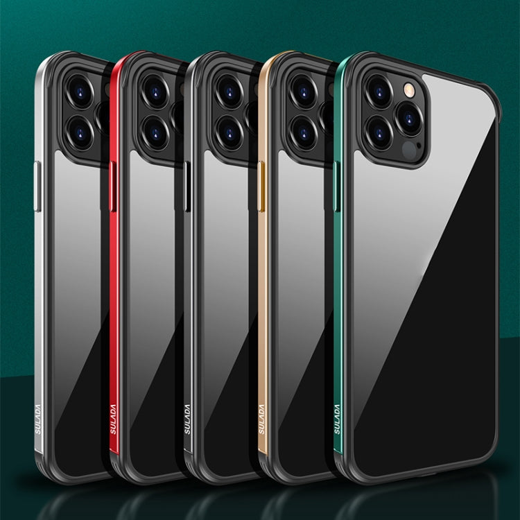 SULADA Marco de metal de aluminio de aviación a prueba de golpes + Nano Glass + Funda protectora de TPU, For iPhone 11, For iPhone 11 Pro, For iPhone 12 mini, For iPhone 12, For iPhone 12 Pro, For iPhone 12 Pro Max, For iPhone 11 Pro Max               ...