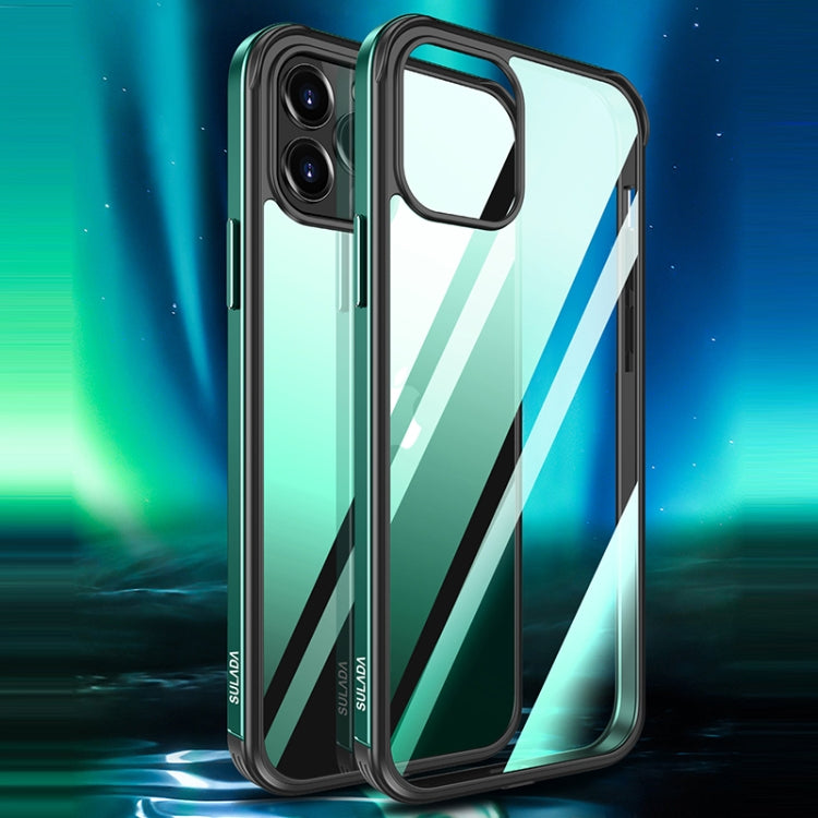 SULADA Marco de metal de aluminio de aviación a prueba de golpes + Nano Glass + Funda protectora de TPU, For iPhone 11, For iPhone 11 Pro, For iPhone 12 mini, For iPhone 12, For iPhone 12 Pro, For iPhone 12 Pro Max, For iPhone 11 Pro Max               ...