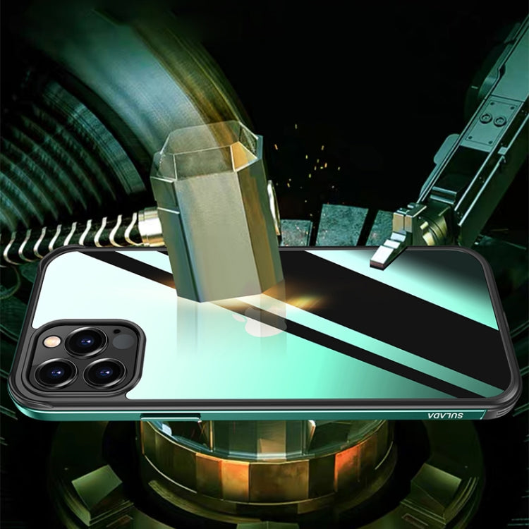 SULADA Marco de metal de aluminio de aviación a prueba de golpes + Nano Glass + Funda protectora de TPU, For iPhone 11, For iPhone 11 Pro, For iPhone 12 mini, For iPhone 12, For iPhone 12 Pro, For iPhone 12 Pro Max, For iPhone 11 Pro Max               ...