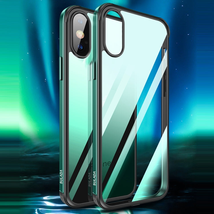 SULADA Marco de metal de aluminio de aviación a prueba de golpes + Nano Glass + Funda protectora de TPU, For iPhone XR, For iPhone XS Max