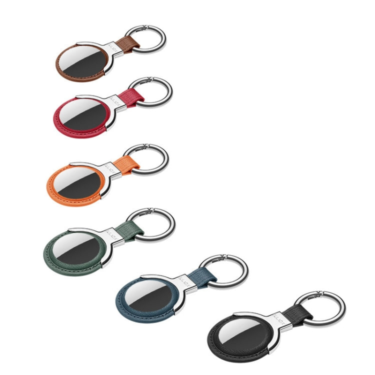 Funda protectora de cuero SULADA con anillo de llavero intercambiable para AirTag