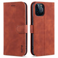 AZNS Skin Feel Calf Texture Funda de cuero con tapa horizontal con ranuras para tarjetas y soporte y billetera, For iPhone 12 Pro, For iPhone 12 Pro Max