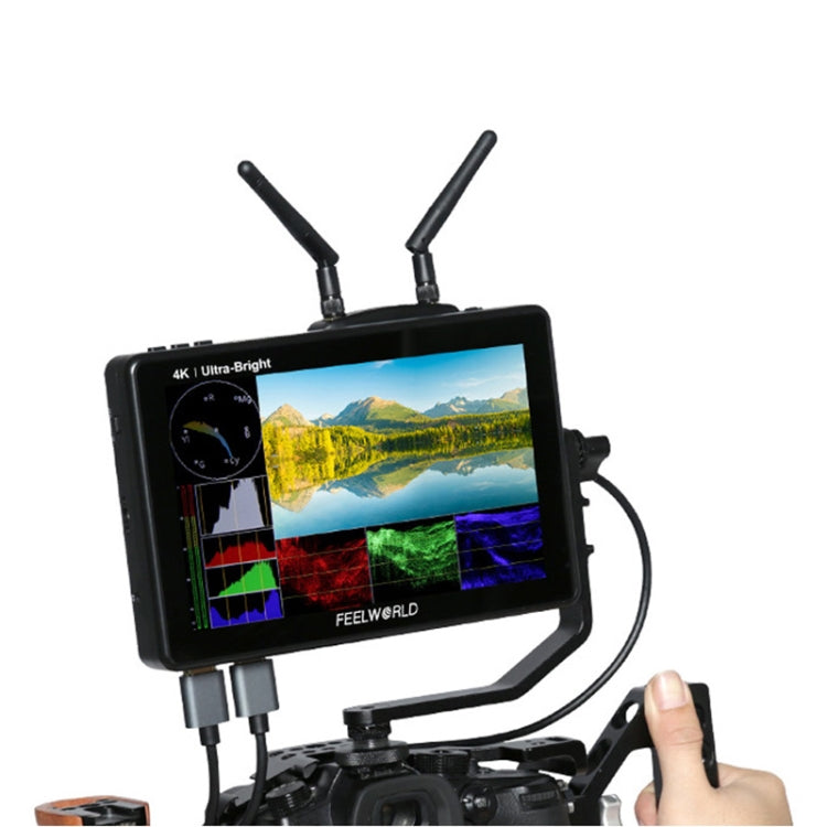 FEELWORLD LUT7 PRO 1920x1200 Pantalla LCD de 7 pulgadas HDMI 4K Highlight 2200Nits Monitor de cámara táctil, LUT7 PRO