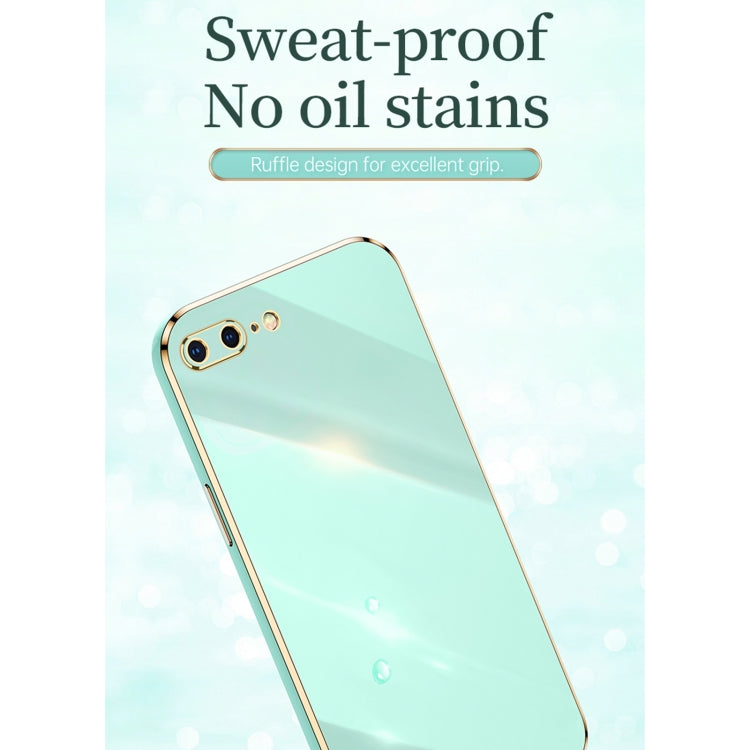 XINLI Straight 6D Plating Gold Edge TPU Estuche a prueba de golpes, For iPhone 6 / 6s, For iPhone 6 Plus / 6s Plus, For iPhone SE 2022 / SE 2020 / 8 / 7, For iPhone 11, For iPhone 11 Pro, For iPhone 11 Pro Max, For iPhone 12