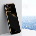 XINLI Straight 6D Plating Gold Edge TPU Estuche a prueba de golpes, For iPhone 12 mini, For iPhone 12 Pro Max, For iPhone X, For iPhone XR, For iPhone XS, For iPhone XS Max, For iPhone 8 Plus / 7 Plus
