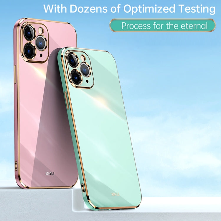 XINLI Straight 6D Plating Gold Edge TPU Estuche a prueba de golpes, For iPhone 12 mini, For iPhone 12 Pro Max, For iPhone X, For iPhone XR, For iPhone XS, For iPhone XS Max, For iPhone 8 Plus / 7 Plus