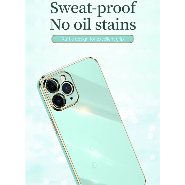 XINLI Straight 6D Plating Gold Edge TPU Estuche a prueba de golpes con soporte para anillo, For iPhone 11 Pro Max, For iPhone 12, For iPhone 12 mini, For iPhone 12 Pro, For iPhone 12 Pro Max, For iPhone X