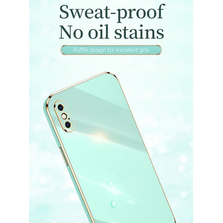 XINLI Straight 6D Plating Gold Edge TPU Estuche a prueba de golpes con soporte para anillo, For iPhone XR, For iPhone XS, For iPhone XS Max