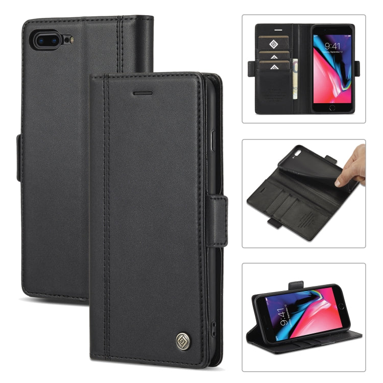 LC.IMEEKE Hebilla magnética PU + TPU Estuche de cuero con tapa horizontal con soporte y ranuras para tarjetas y billetera, For iPhone 8 Plus & 7 Plus, For iPhone X / XS, For iPhone XS Max, For iPhone XR, For iPhone 11, For iPhone 11 Pro                ...