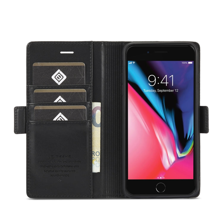 LC.IMEEKE Hebilla magnética PU + TPU Estuche de cuero con tapa horizontal con soporte y ranuras para tarjetas y billetera, For iPhone 8 Plus & 7 Plus, For iPhone X / XS, For iPhone XS Max, For iPhone XR, For iPhone 11, For iPhone 11 Pro                ...