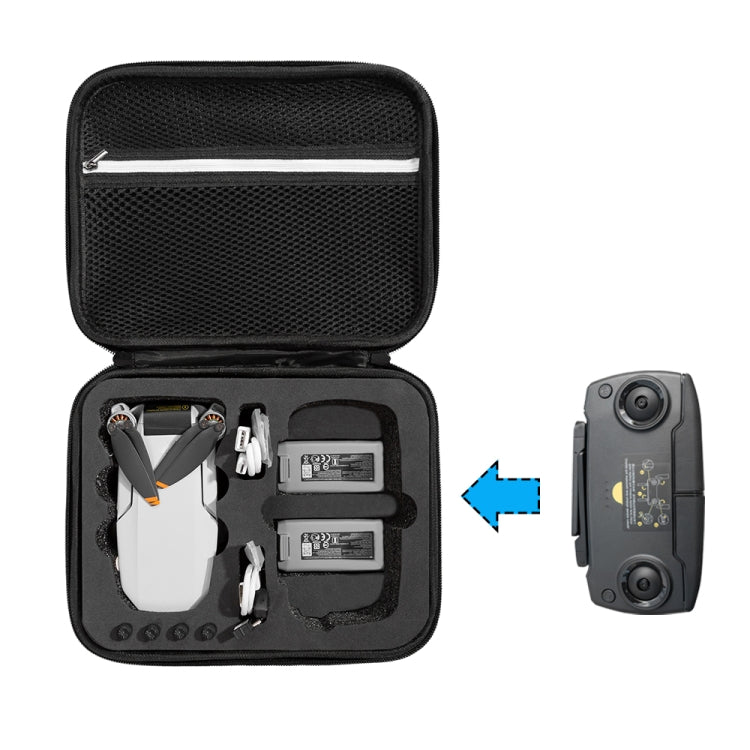 Bolsa de almacenamiento de estuche rígido de transporte de nylon a prueba de golpes para DJI Mavic Mini SE, For DJI Mini SE Black + Red Liner, For DJI Mini SE Black + Black Liner