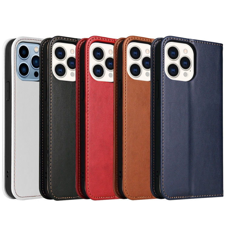 Fierre Shann Funda de cuero con tapa horizontal con textura de cuero PU con soporte y ranuras para tarjetas y billetera, For iPhone 13, For iPhone 13 mini, For iPhone 13 Pro, For iPhone 13 Pro Max