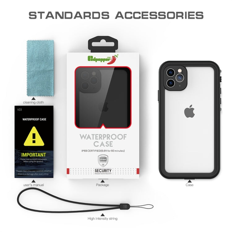 Funda protectora de PC + TPU impermeable a prueba de golpes RedPepper, For iPhone 11 Pro Max, For iPhone 11 Pro, For iPhone 11