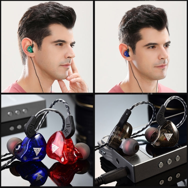 QKZ AK6 Auricular deportivo de subwoofer con cable en la oreja de 3,5 mm, longitud del cable: alrededor de 1,2 m, 1 PCS, 1 Pair