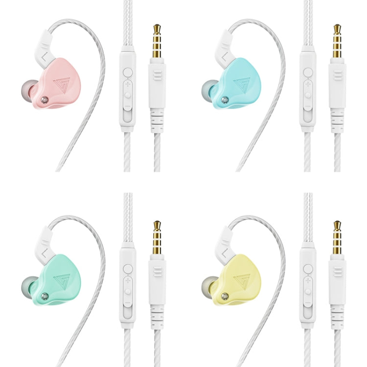 QKZ AK6-X Auricular deportivo con subwoofer con cable de 3,5 mm en la oreja con micrófono, longitud del cable: alrededor de 1,2 m, 1 PCS