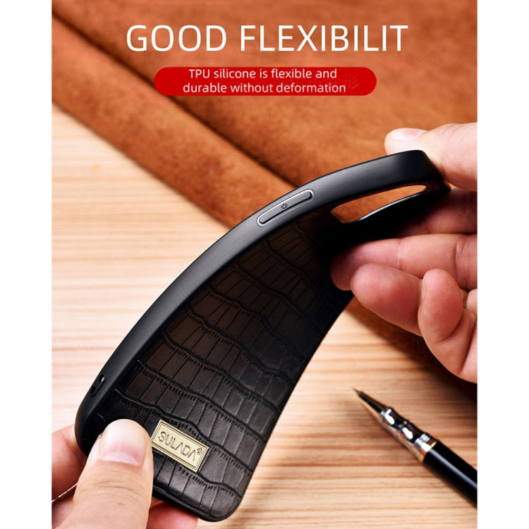 Funda Protectora TPU Textura Cocodrilo SULADA, For iPhone 13 mini, For iPhone 13, For iPhone 13 Pro, For iPhone 13 Pro Max