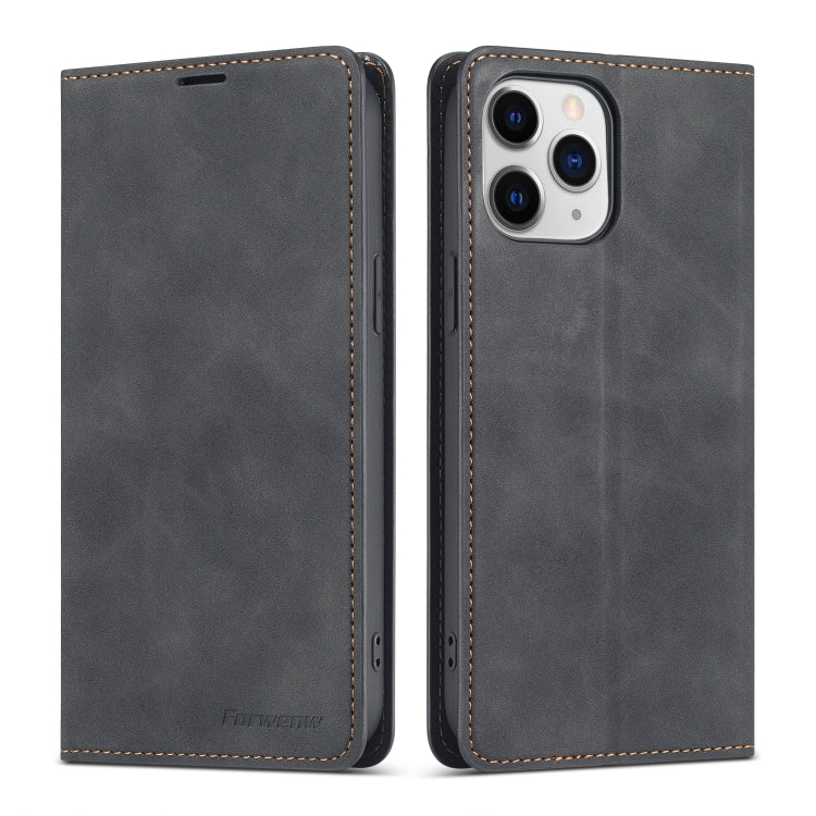 Forwenw Dream Series Estuche de cuero con tapa horizontal y borde de aceite magnético con soporte y ranura para tarjeta y marco de fotos y billetera, For iPhone 13 mini, For iPhone 13, For iPhone 13 Pro, For iPhone 13 Pro Max