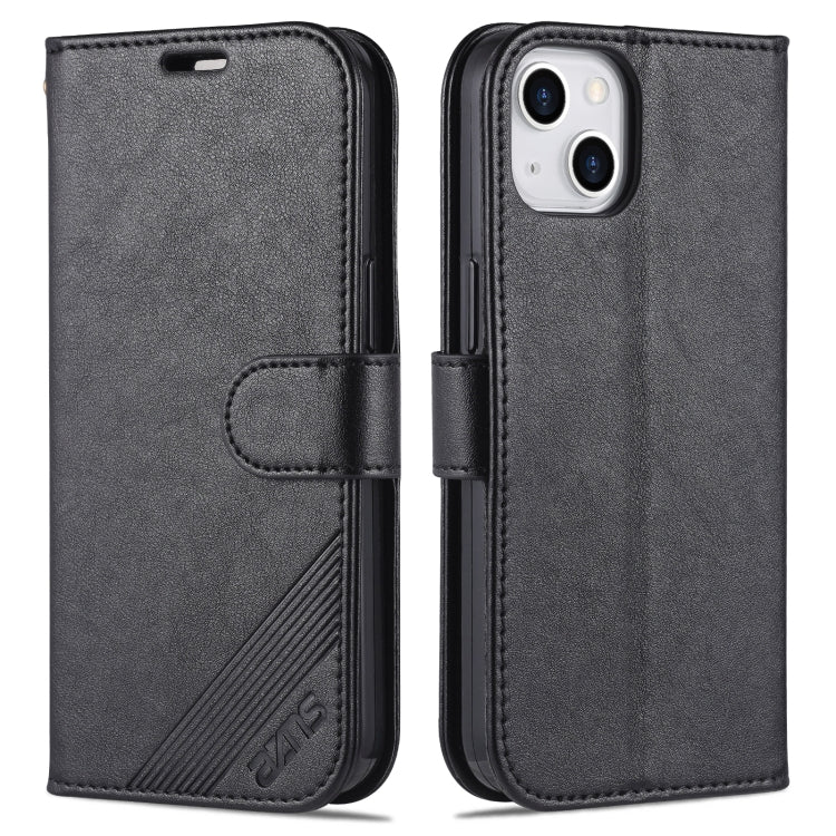 AZNS Estuche de cuero con tapa horizontal con textura de piel de oveja con soporte y ranuras para tarjetas y billetera, For iPhone 13, For iPhone 13 mini, For iPhone 13 Pro, For iPhone 13 Pro Max