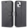 AZNS Estuche de cuero con tapa horizontal con textura de piel de oveja con soporte y ranuras para tarjetas y billetera, For iPhone 13, For iPhone 13 mini, For iPhone 13 Pro, For iPhone 13 Pro Max