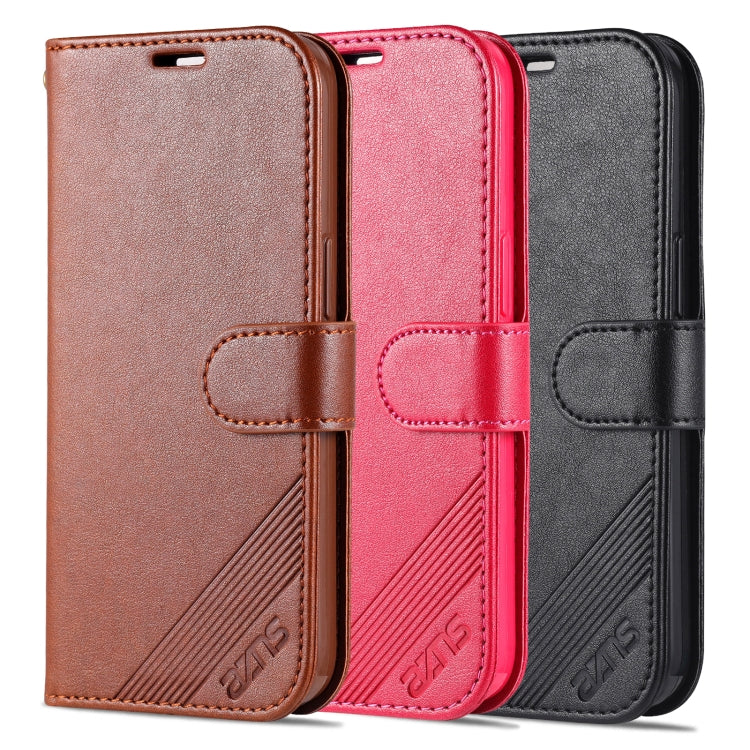 AZNS Estuche de cuero con tapa horizontal con textura de piel de oveja con soporte y ranuras para tarjetas y billetera, For iPhone 13, For iPhone 13 mini, For iPhone 13 Pro, For iPhone 13 Pro Max