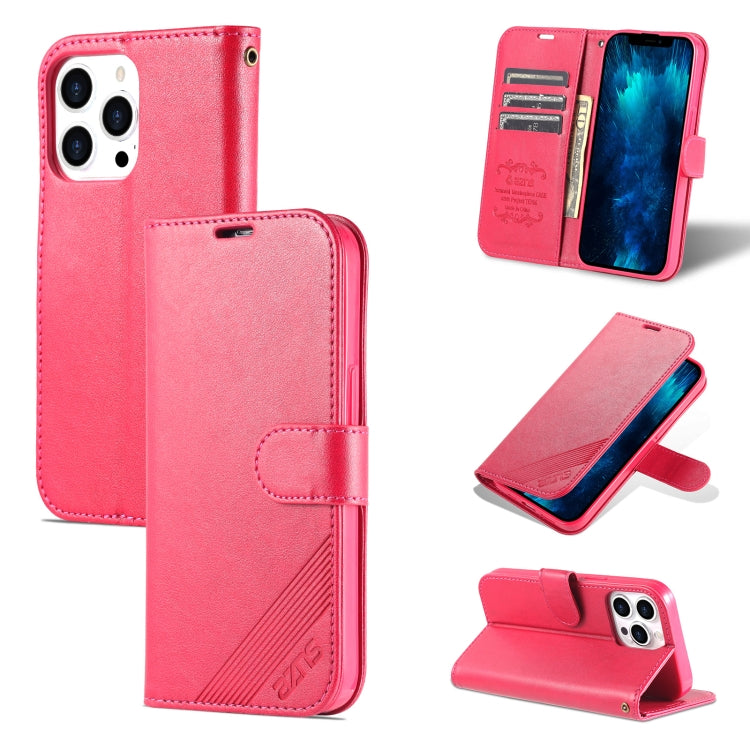 AZNS Estuche de cuero con tapa horizontal con textura de piel de oveja con soporte y ranuras para tarjetas y billetera, For iPhone 13, For iPhone 13 mini, For iPhone 13 Pro, For iPhone 13 Pro Max