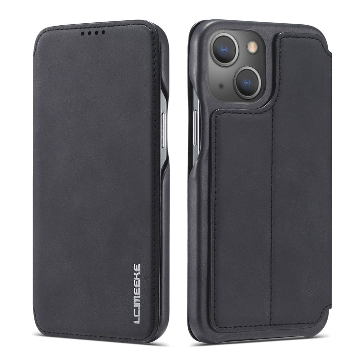 LC.IMEEKE Hon Ancient Series Estuche de cuero con tapa horizontal con soporte y ranura para tarjeta, For iPhone 13 mini, For iPhone 13, For iPhone 13 Pro, For iPhone 13 Pro Max