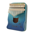 Instrumentos musicales Kalimba de piano de pulgar de madera de acacia de 17 tonos