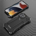 Estuche protector de metal blindado a prueba de golpes R-JUST, For iPhone 13 mini, For iPhone 13, For iPhone 13 Pro, For iPhone 13 Pro Max