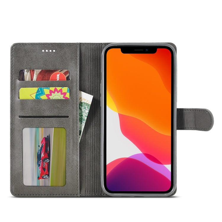 LC.IMEEKE Estuche de cuero con tapa horizontal con textura de becerro con soporte y ranuras para tarjetas y billetera, For iPhone 13 mini, For iPhone 13, For iPhone 13 Pro, For iPhone 13 Pro Max