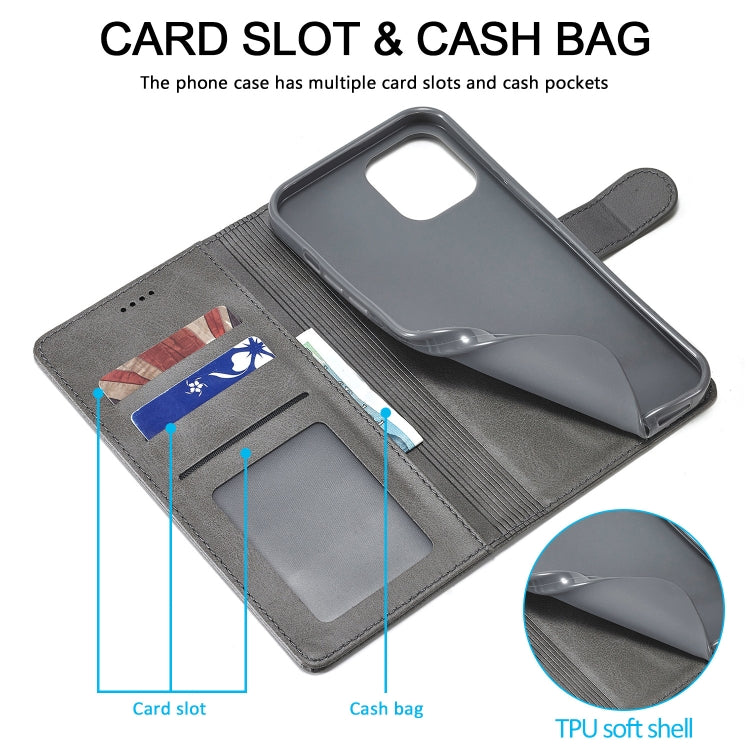 LC.IMEEKE Estuche de cuero con tapa horizontal con textura de becerro con soporte y ranuras para tarjetas y billetera, For iPhone 13 mini, For iPhone 13, For iPhone 13 Pro, For iPhone 13 Pro Max