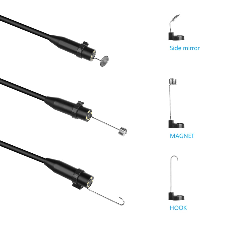 P90 14mm 4.5 pulgadas HD 500W Autofocus Cámara Endoscopio Portátil Impermeable Tubo Industrial Endoscopio,, Hard Cable Length: 2m, Hard Cable Length: 5m, Hard Cable Length: 10m