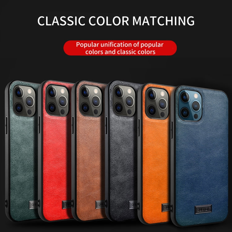 SULADA TPU a prueba de golpes + Funda protectora de cuero hecha a mano, For iPhone 13 mini, For iPhone 13, For iPhone 13 Pro, For iPhone 13 Pro Max