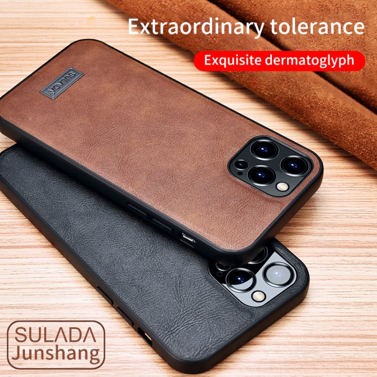 SULADA TPU a prueba de golpes + Funda protectora de cuero hecha a mano, For iPhone 13 mini, For iPhone 13, For iPhone 13 Pro, For iPhone 13 Pro Max
