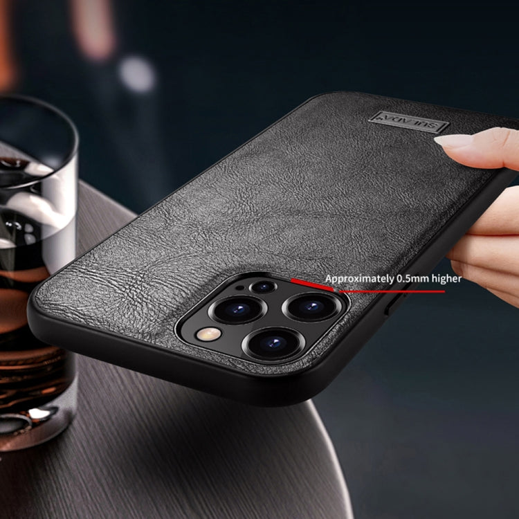 SULADA TPU a prueba de golpes + Funda protectora de cuero hecha a mano, For iPhone 13 mini, For iPhone 13, For iPhone 13 Pro, For iPhone 13 Pro Max