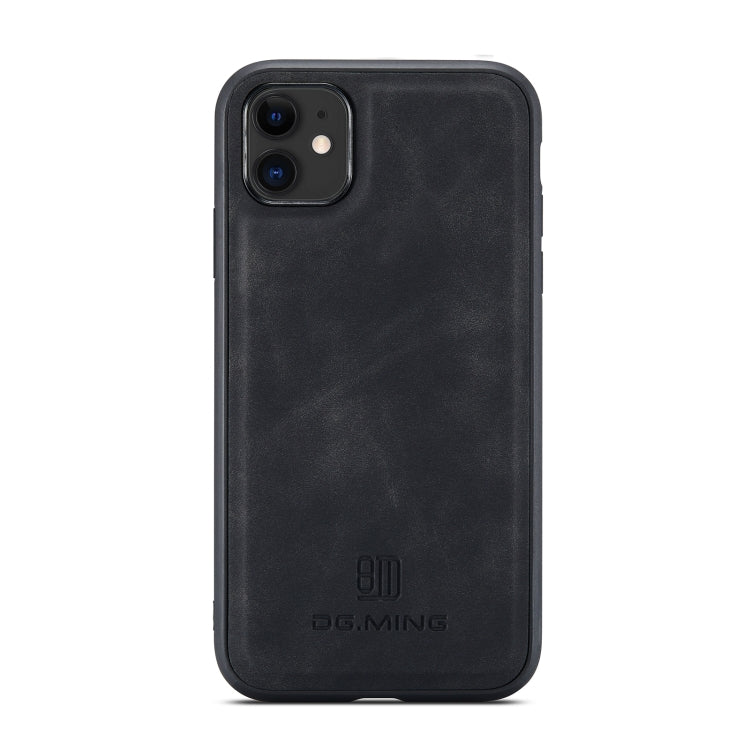 DG.MING Serie M1 Cartera para múltiples tarjetas de 3 pliegues + Funda trasera magnética Funda a prueba de golpes con función de soporte, For iPhone 11, For iPhone 11 Pro, For iPhone 11 Pro Max