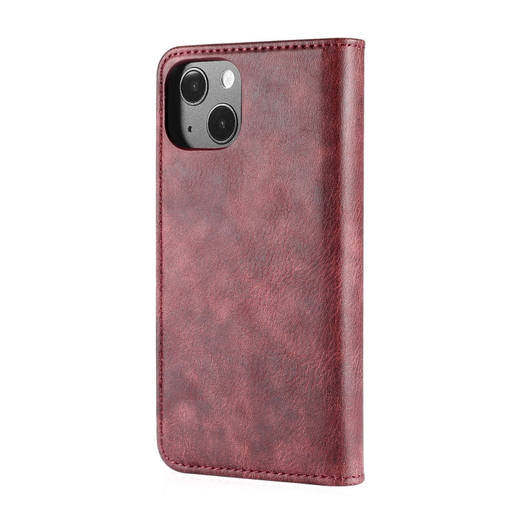 DG.MING Crazy Horse Texture Flip Estuche de cuero magnético desmontable con soporte y ranuras para tarjetas y billetera, For iPhone 13 mini, For iPhone 13, For iPhone 13 Pro, For iPhone 13 Pro Max